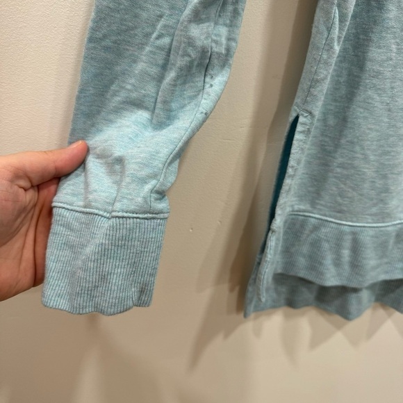Loft Lounge Light Blue Long Sleeve Side Slit Top X-Small - Picture 4 of 6